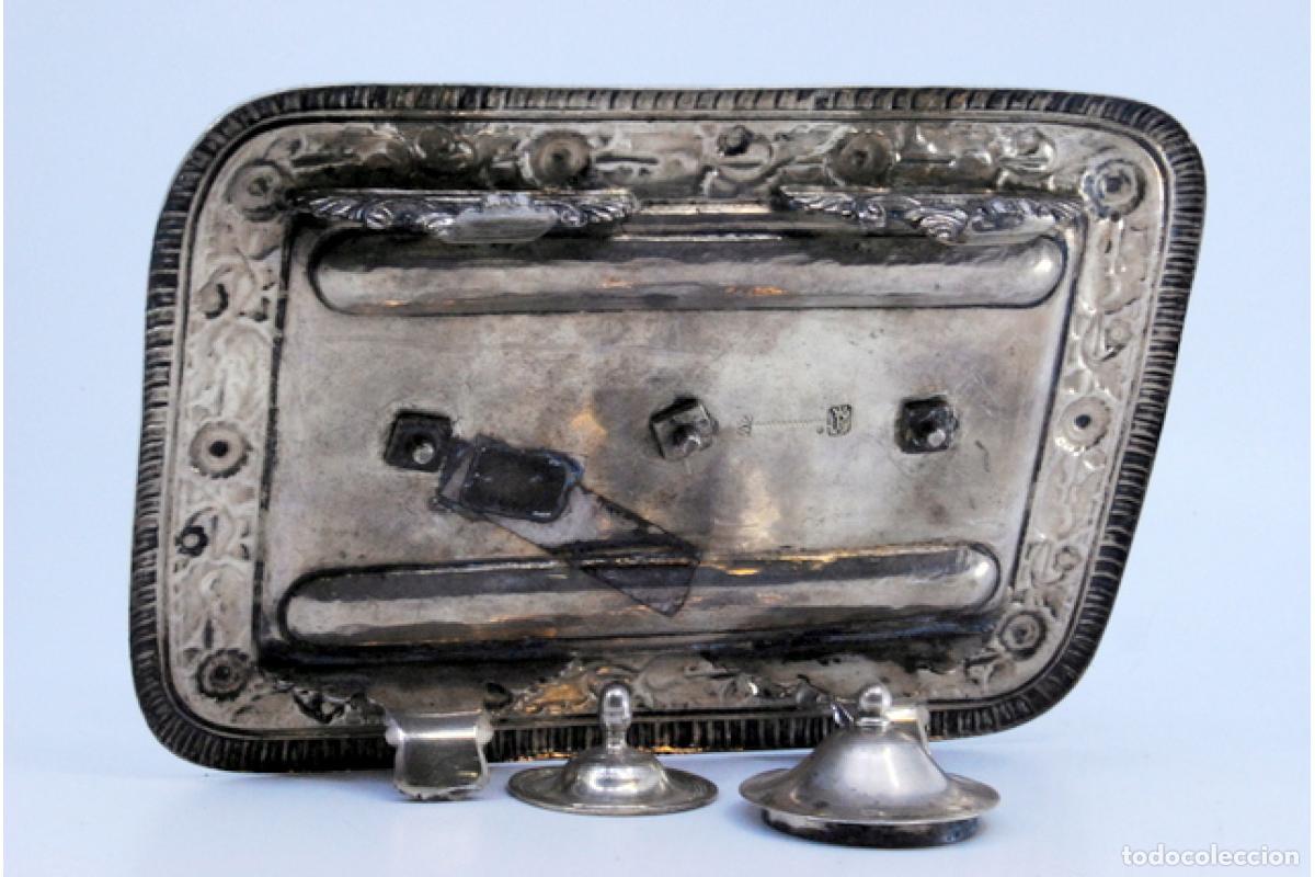 Antig&uuml;edades: tintero de plata - Foto 2
