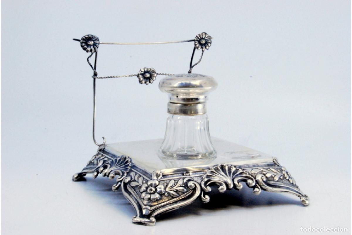 Antig&uuml;edades: tintero de plata - Foto 7