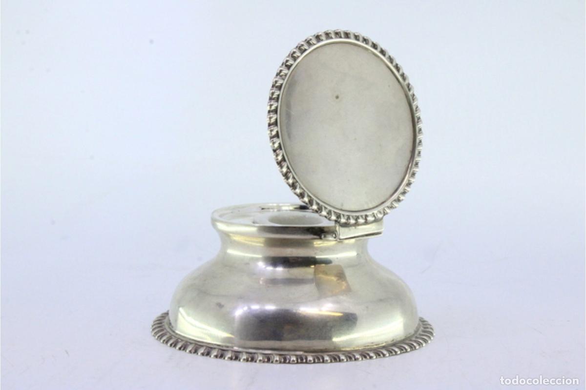 Antig&uuml;edades: tintero de plata - Foto 6