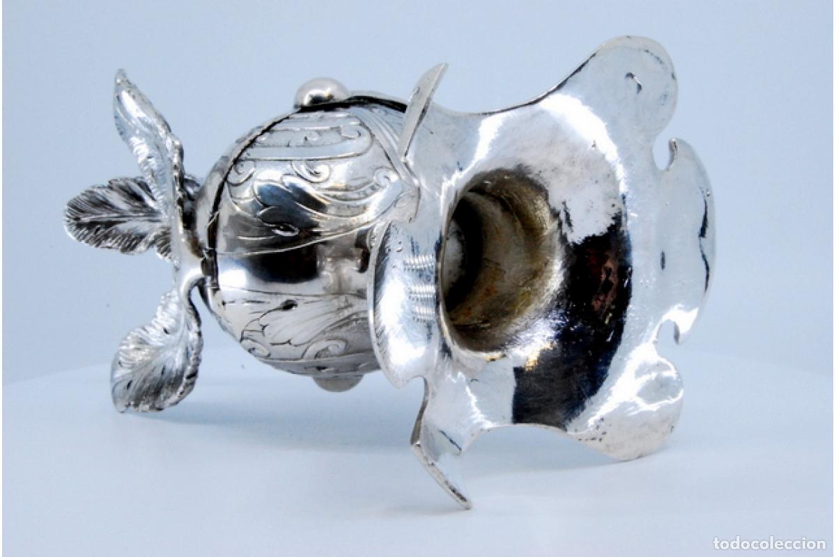 Antig&uuml;edades: tintero de plata - Foto 2