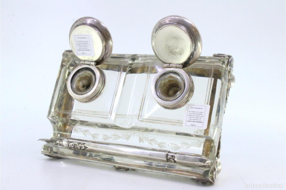 Antig&uuml;edades: tintero de plata - Foto 2