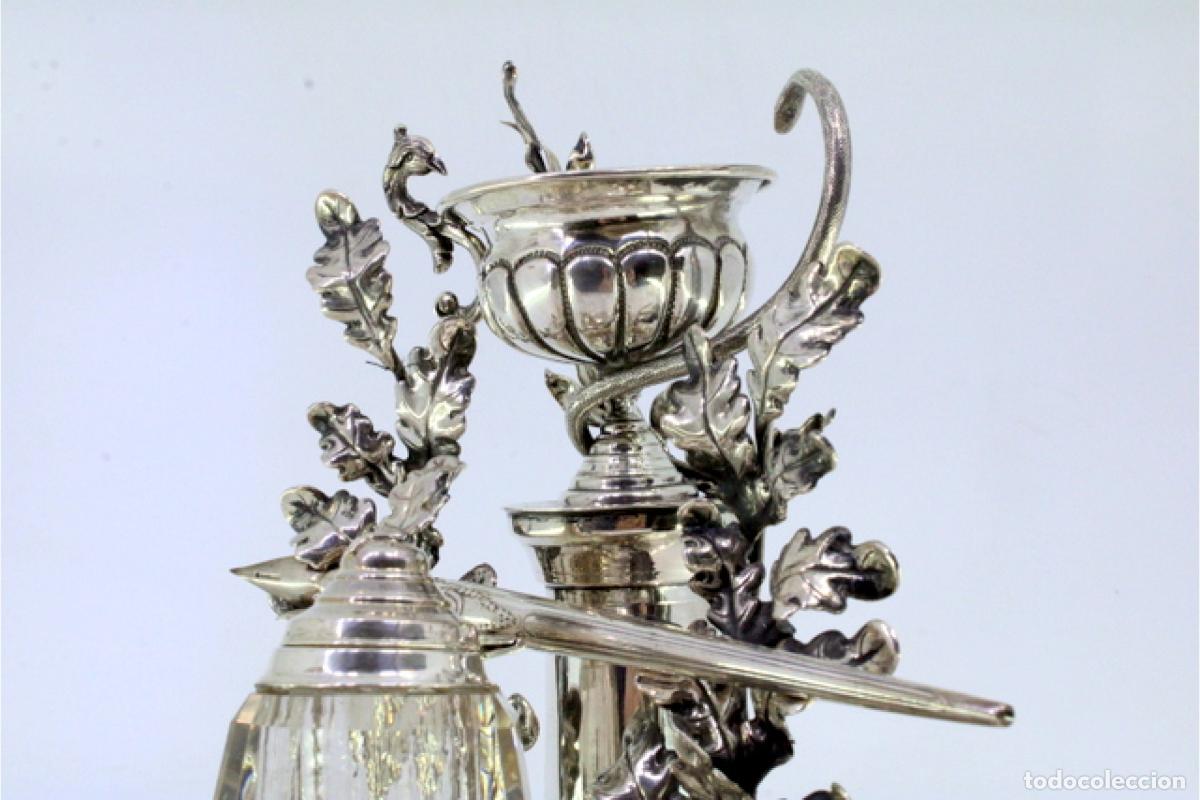 Antig&uuml;edades: tintero de plata - Foto 3