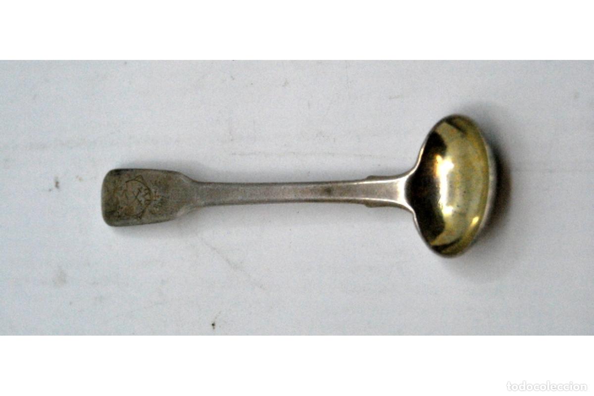 Antig&uuml;edades: cuchara de az&uacute;car de plata - Foto 2