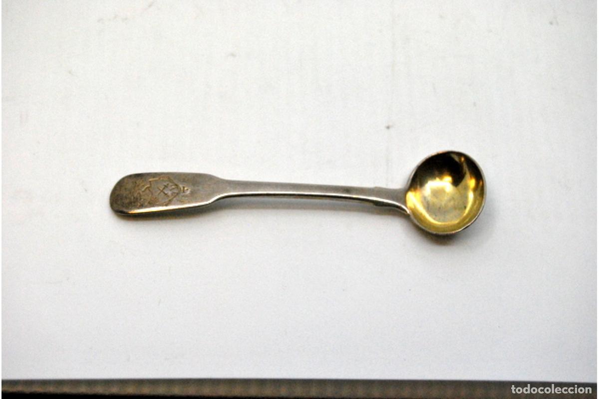 Antig&uuml;edades: cuchara de az&uacute;car de plata - Foto 3