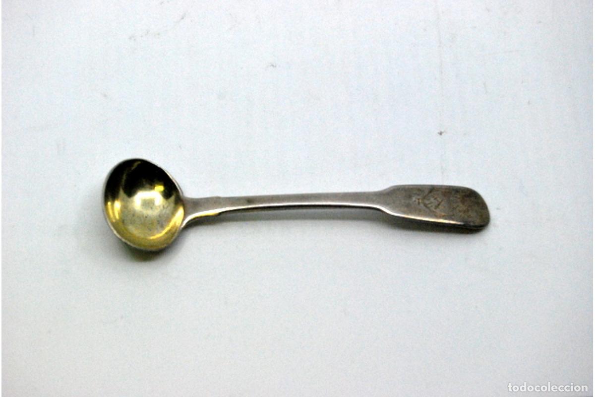 Antig&uuml;edades: cuchara de az&uacute;car de plata - Foto 4