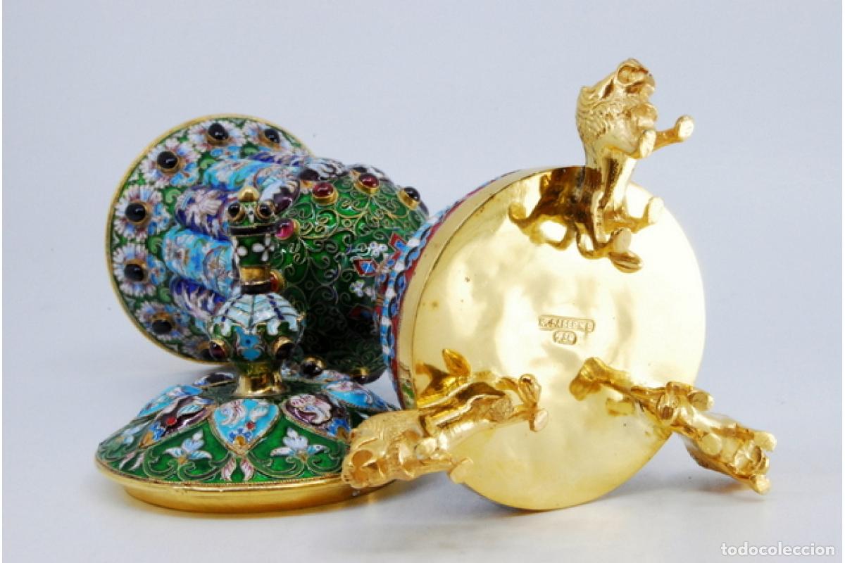 Antig&uuml;edades: Urna rusa de plata cloisonn&eacute; - Foto 6