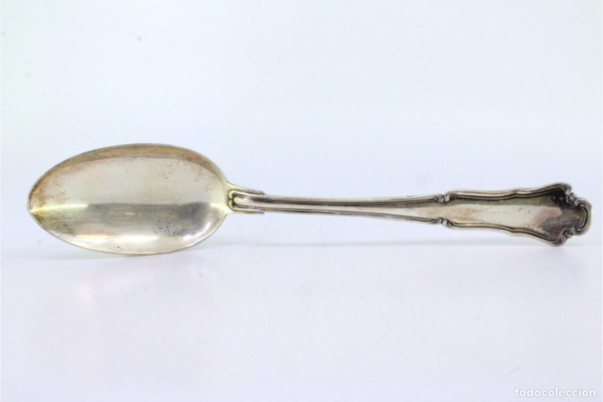 Antig&uuml;edades: Cuchara de plata para servir arroz - Foto 5
