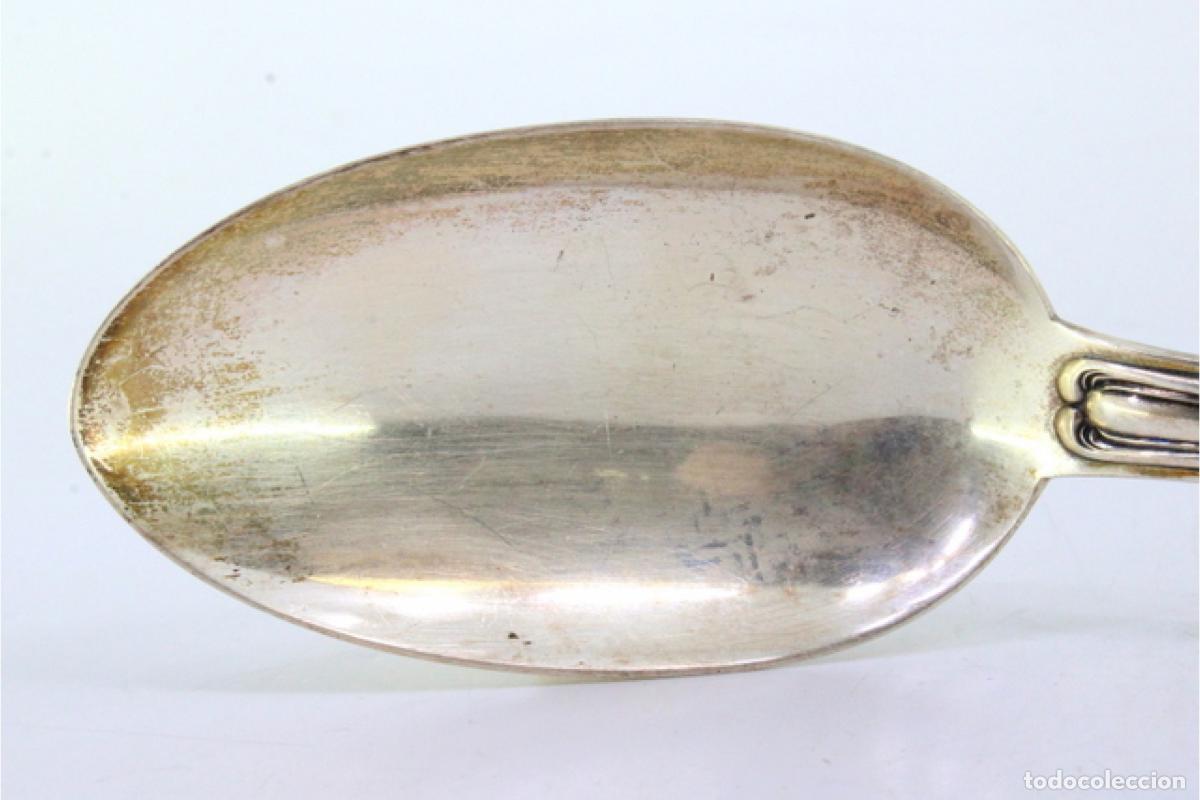 Antig&uuml;edades: Cuchara de plata para servir arroz - Foto 8