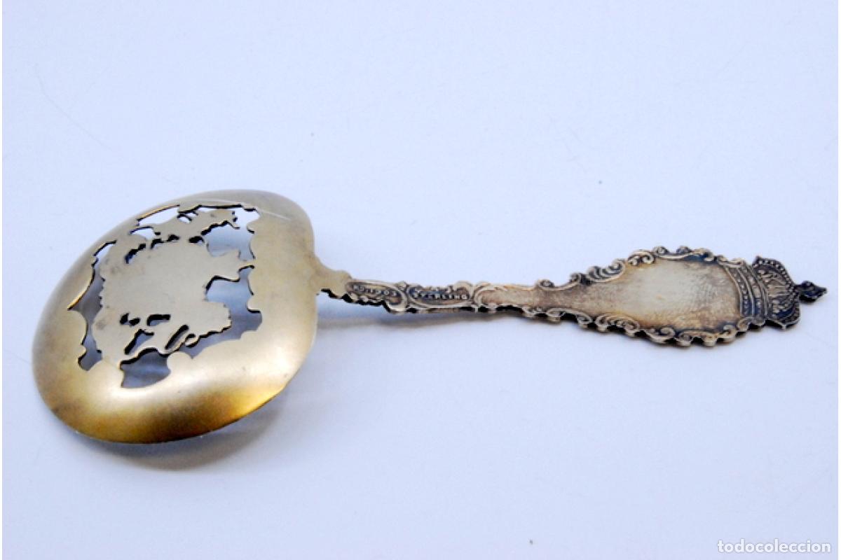 Antig&uuml;edades: Cuchara de plata - Doncella tocando la lira - Foto 6