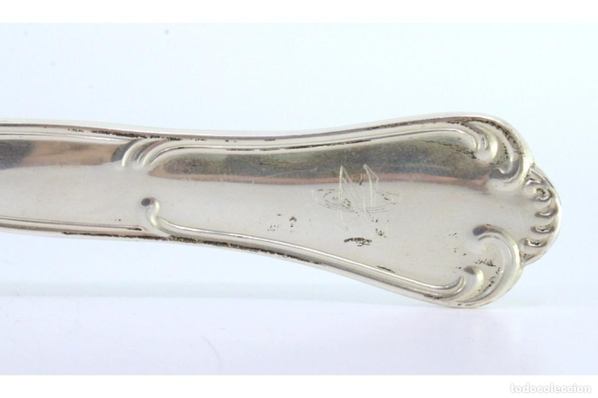 Antig&uuml;edades: Cuchara de plata para servir arroz - Foto 6