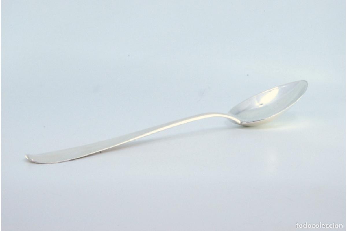 Antig&uuml;edades: cuchara de arroz de plata - Foto 2
