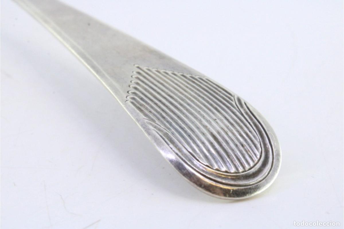 Antig&uuml;edades: Cuchara de plata para servir arroz - Foto 2