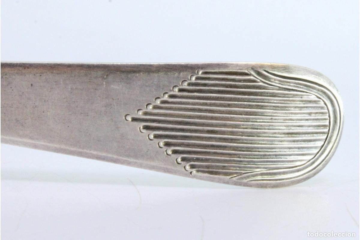 Antig&uuml;edades: Cuchara de plata para servir arroz - Foto 6