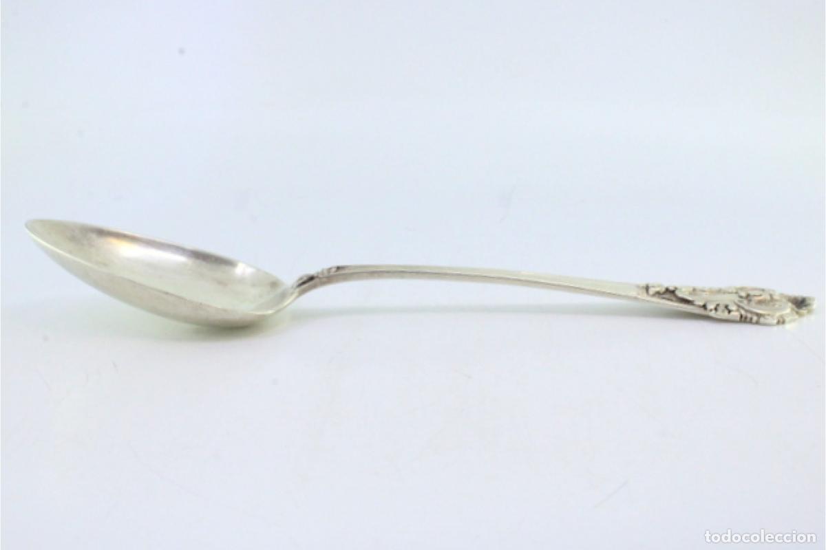 Antig&uuml;edades: Cuchara de plata para servir arroz - Foto 5