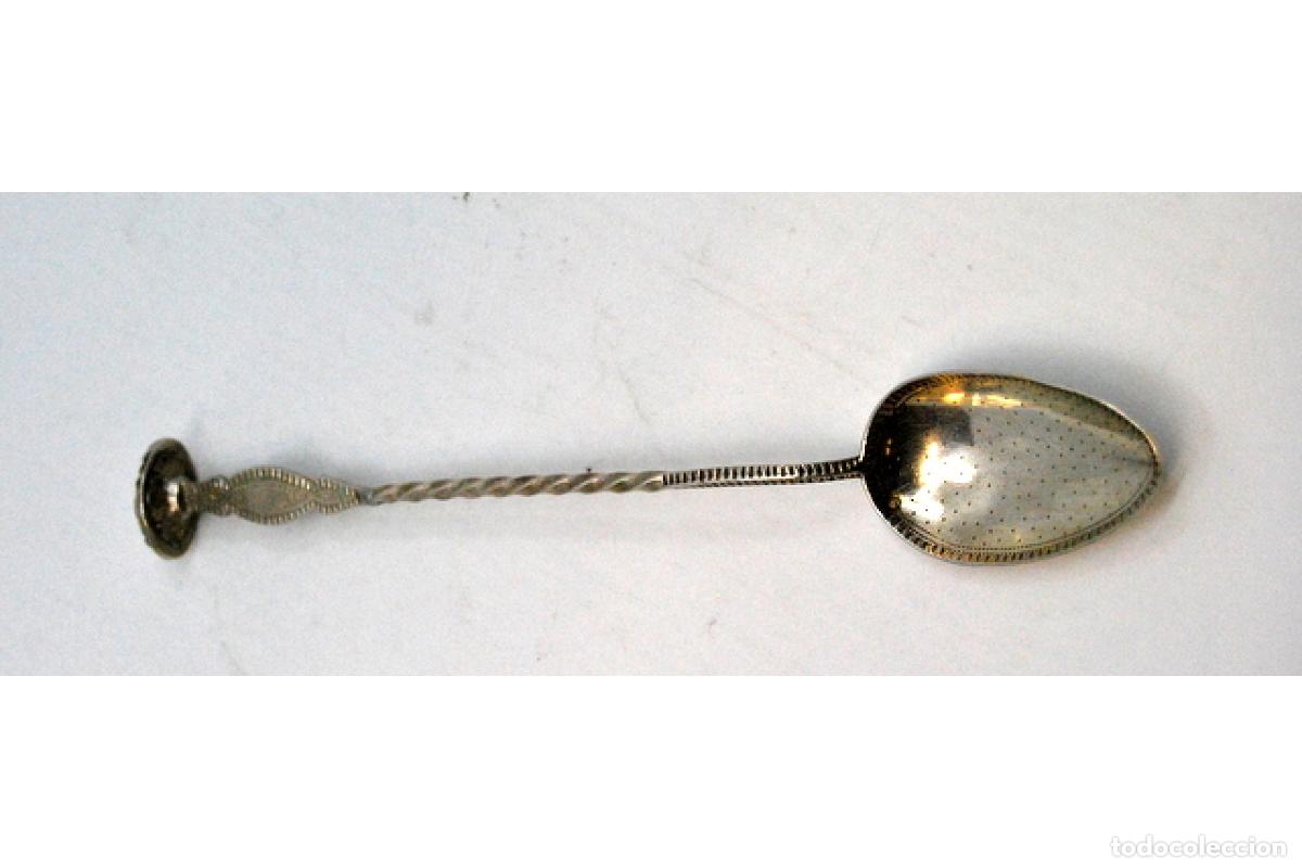 Antig&uuml;edades: Cuchara de plata para servir bebidas - Foto 4