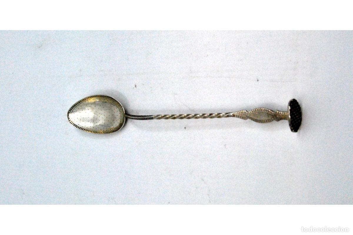 Antig&uuml;edades: Cuchara de plata para servir bebidas - Foto 5