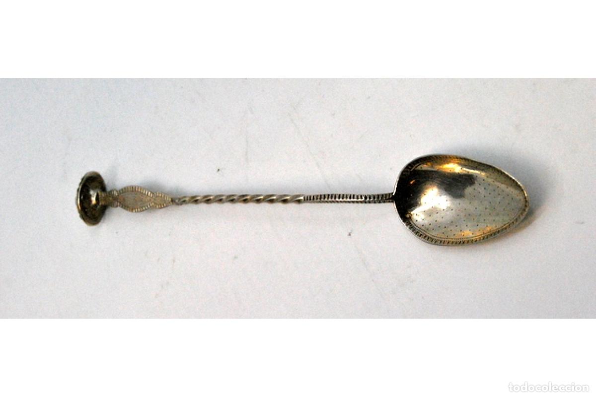 Antig&uuml;edades: Cuchara de plata para servir bebidas - Foto 6
