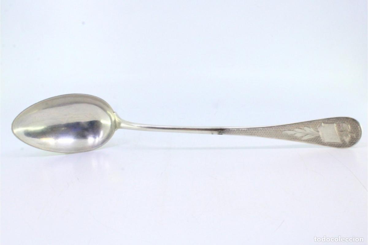 Antig&uuml;edades: Cuchara de plata para servir arroz - Foto 2