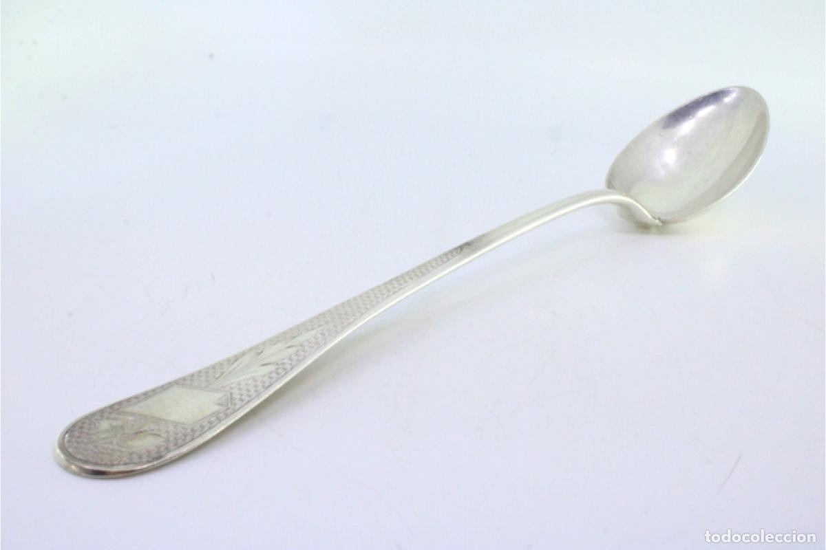 Antig&uuml;edades: Cuchara de plata para servir arroz - Foto 3