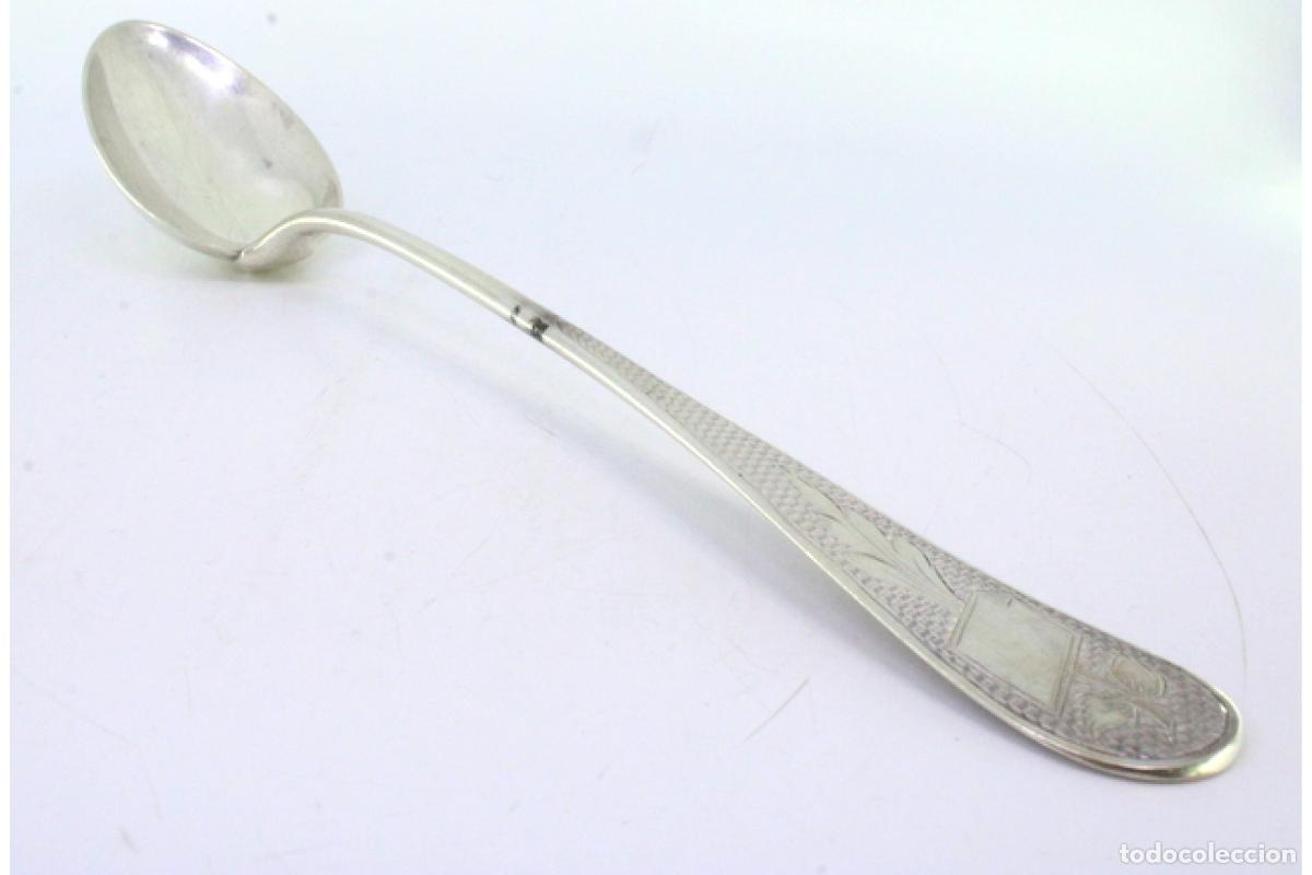 Antig&uuml;edades: Cuchara de plata para servir arroz - Foto 6