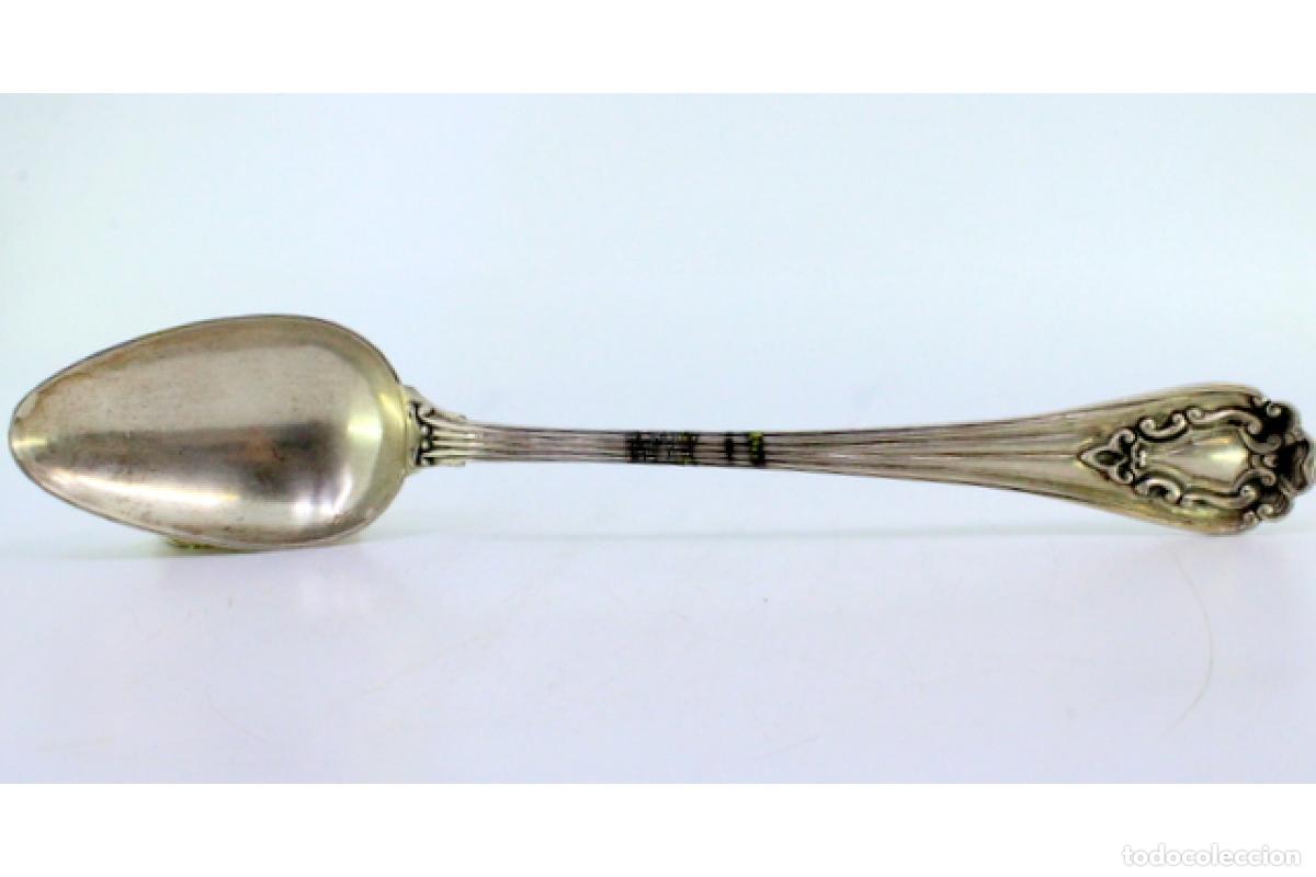 Antig&uuml;edades: Cuchara de plata para servir arroz - Foto 2