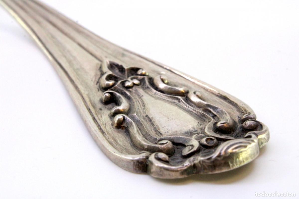 Antig&uuml;edades: Cuchara de plata para servir arroz - Foto 5