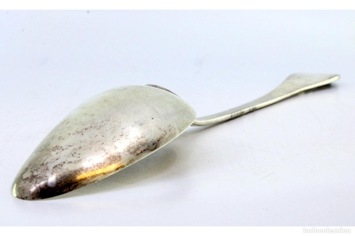 Antig&uuml;edades: Cuchara de plata para servir arroz - Foto 6