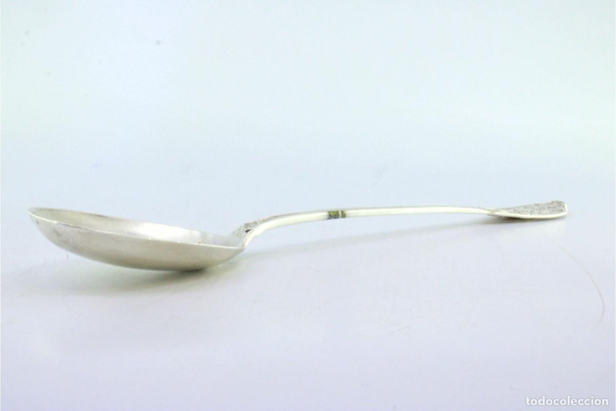 Antig&uuml;edades: Cuchara de plata para servir arroz - Foto 4