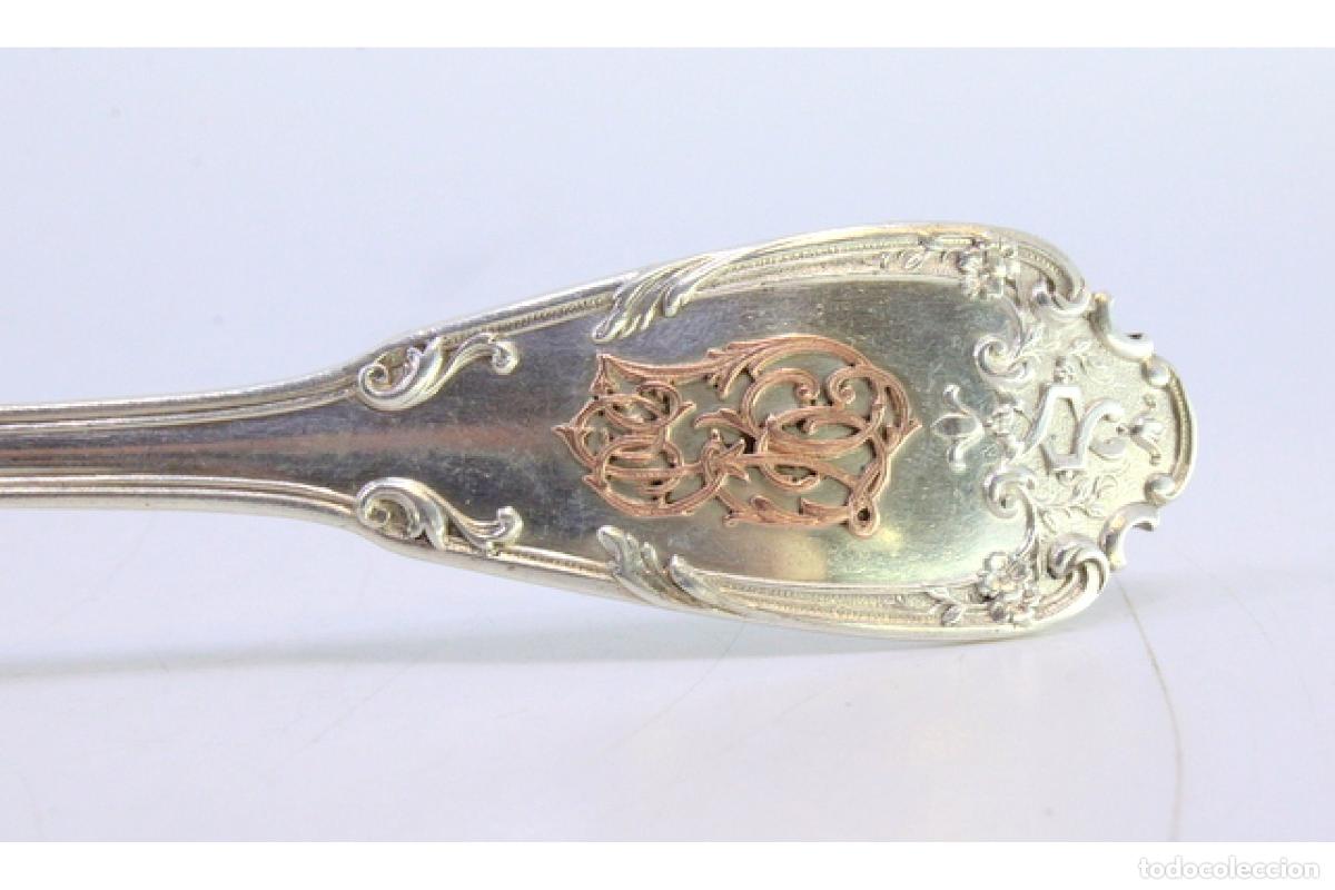 Antig&uuml;edades: Cuchara de plata para servir arroz - Foto 6