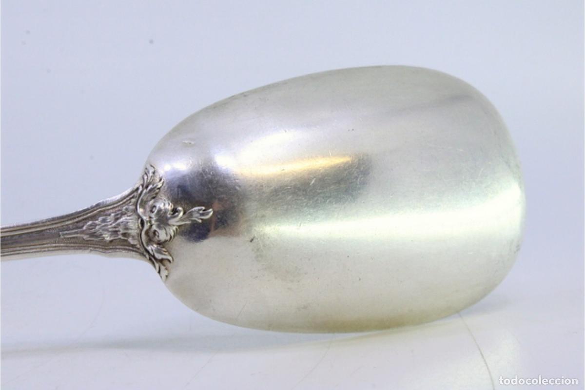 Antig&uuml;edades: Cuchara de plata para servir arroz - Foto 8