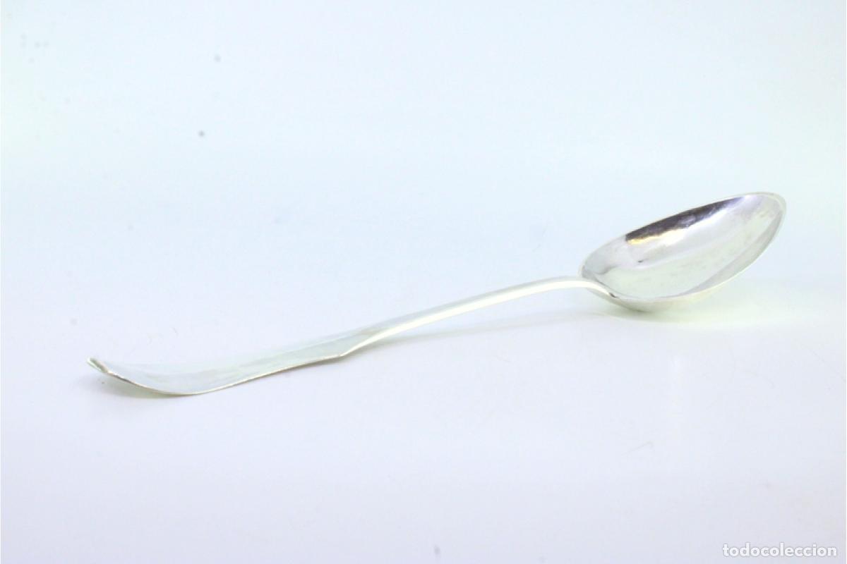 Antig&uuml;edades: Cuchara de plata para servir arroz - Foto 3