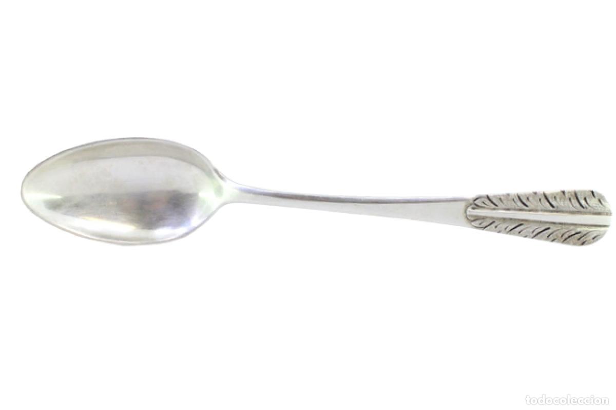 Antig&uuml;edades: Cuchara de plata para servir arroz - Foto 1