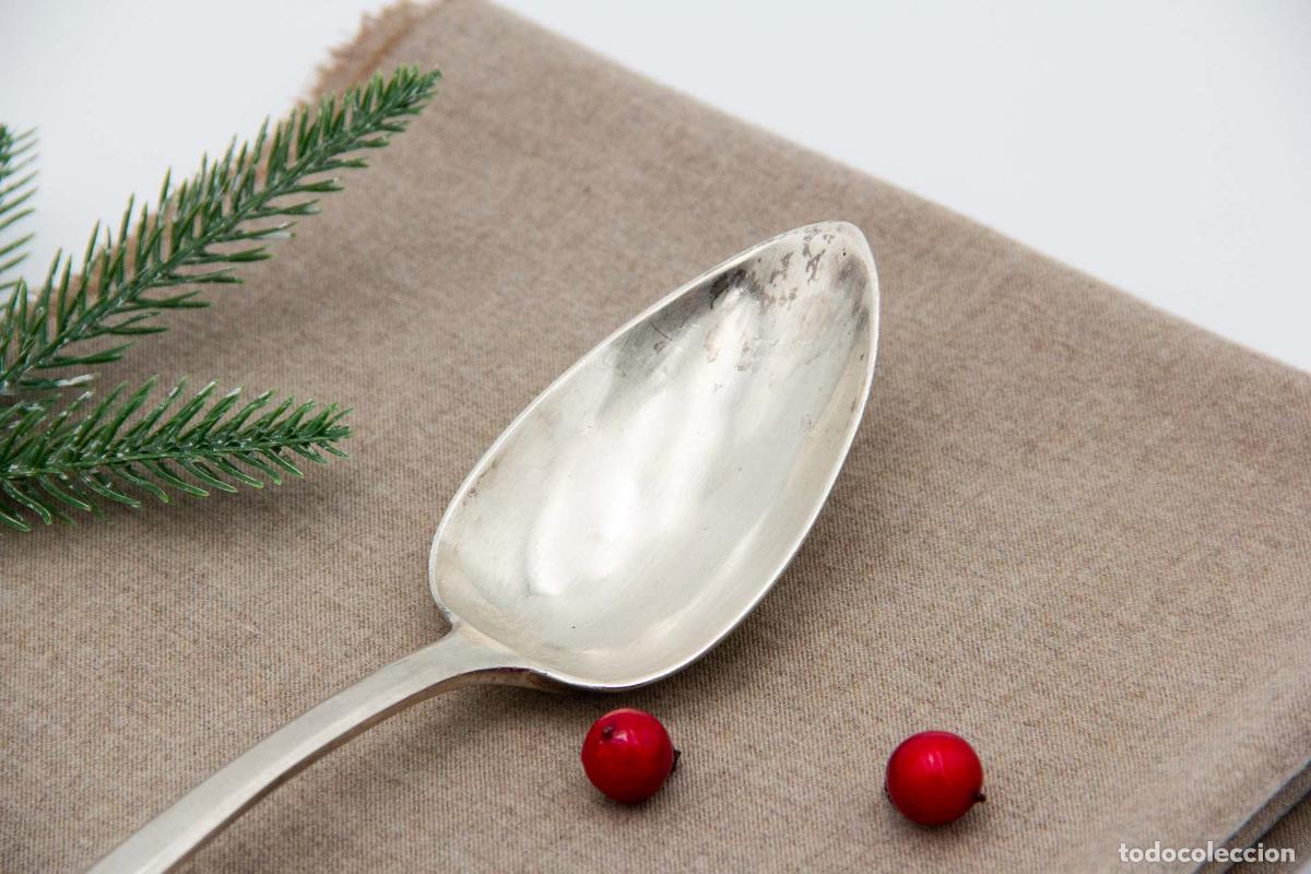 Antig&uuml;edades: Cuchara de plata para servir arroz - Foto 3