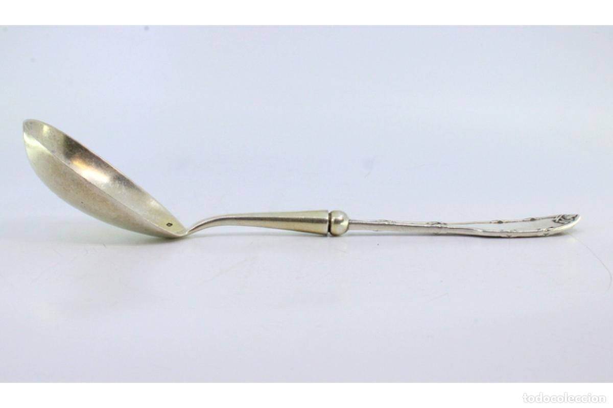 Antig&uuml;edades: Cuchara de plata para servir arroz - Foto 3