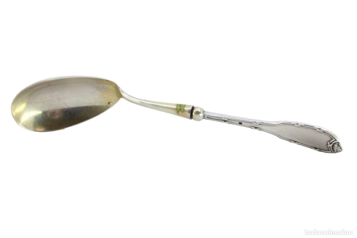 Antig&uuml;edades: Cuchara de plata para servir arroz - Foto 1