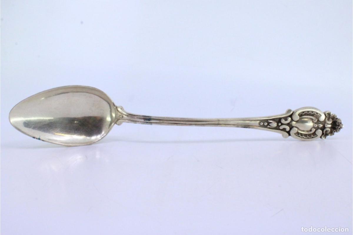 Antig&uuml;edades: Cuchara de plata para servir arroz - Foto 7