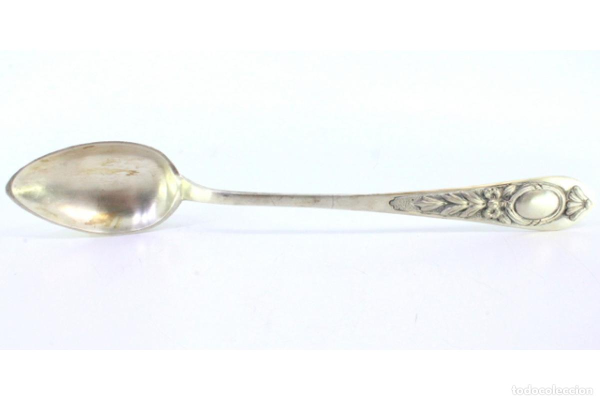 Antig&uuml;edades: Cuchara de plata para servir arroz - Foto 3