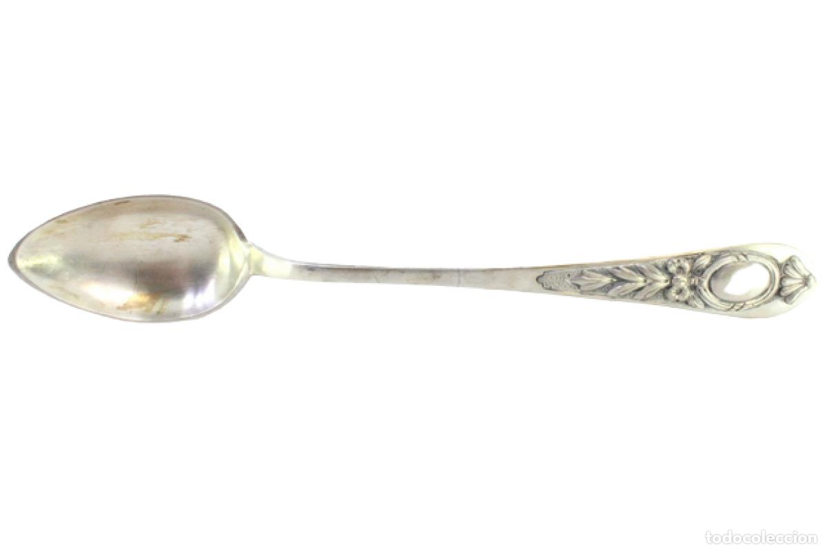 Antig&uuml;edades: Cuchara de plata para servir arroz - Foto 1