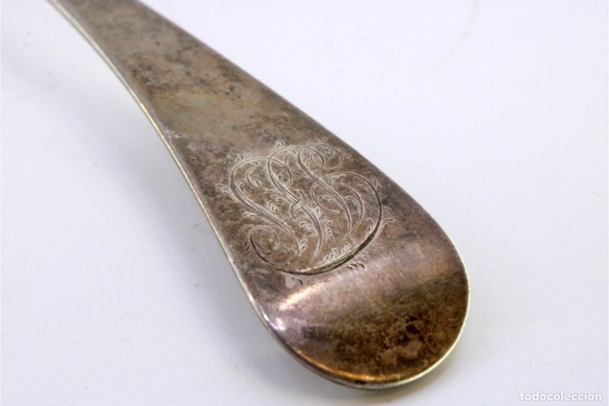 Antig&uuml;edades: Cuchara de plata para servir arroz - Foto 3