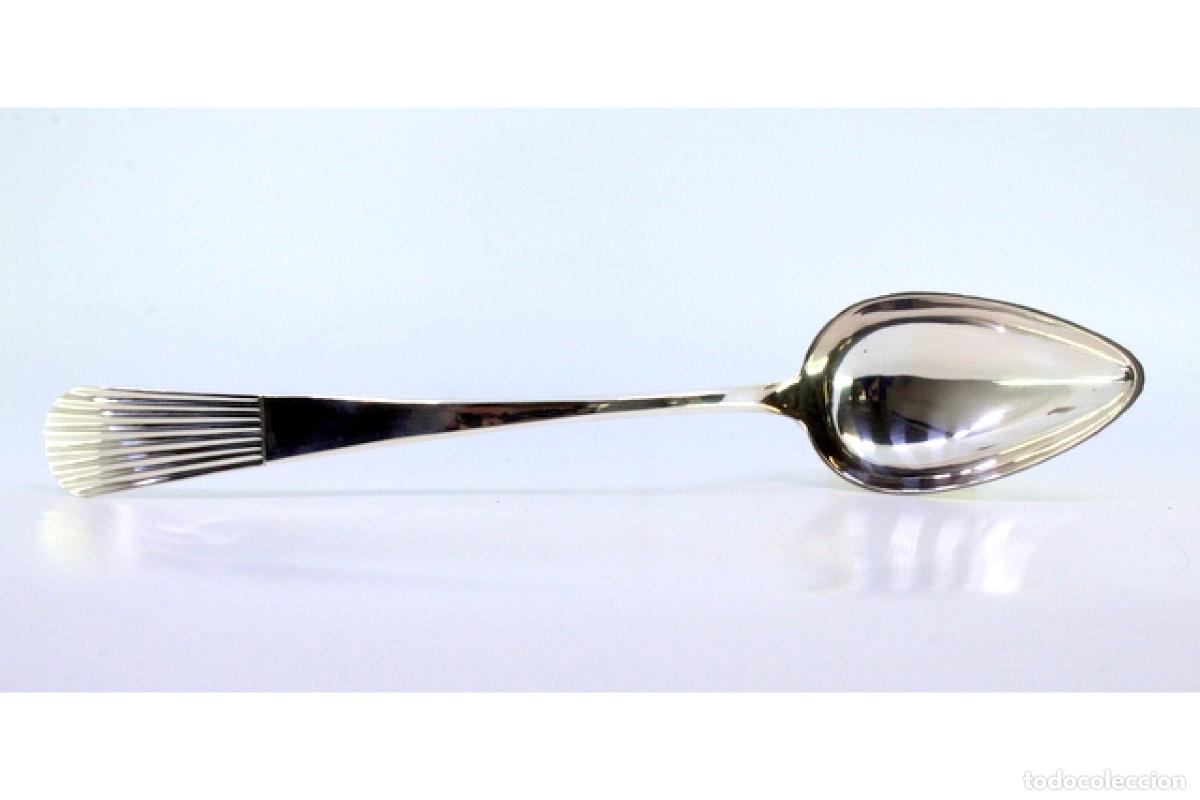 Antig&uuml;edades: Cuchara de plata para servir arroz - Foto 3