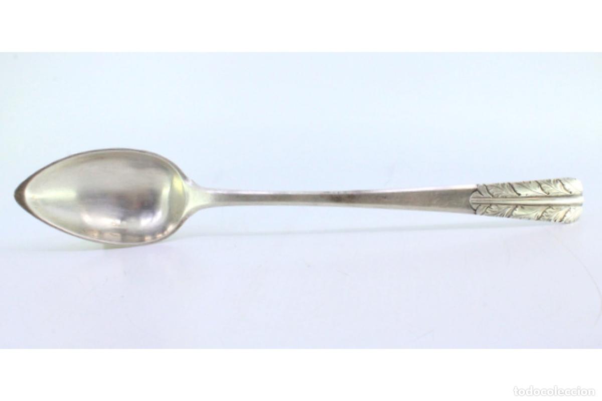 Antig&uuml;edades: Cuchara de plata para servir arroz - Foto 8