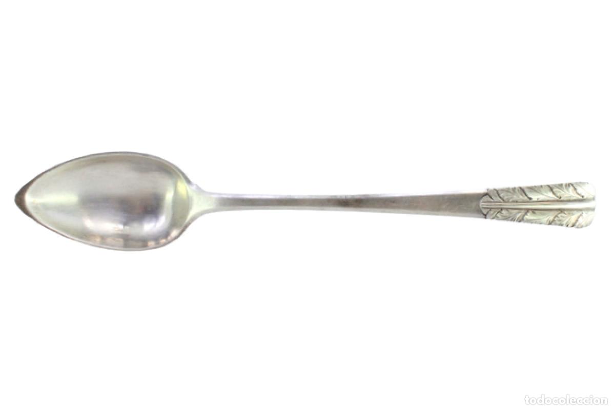 Antig&uuml;edades: Cuchara de plata para servir arroz - Foto 1