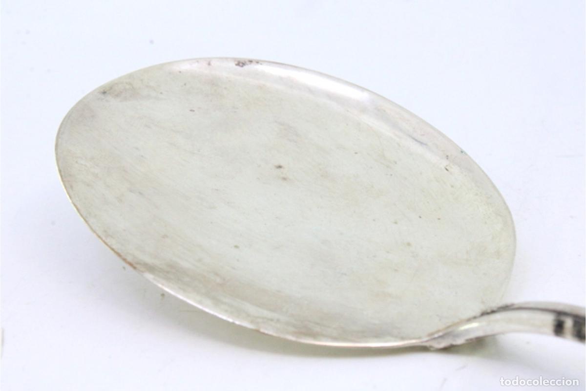 Antig&uuml;edades: Cuchara de helado de plata - Foto 3