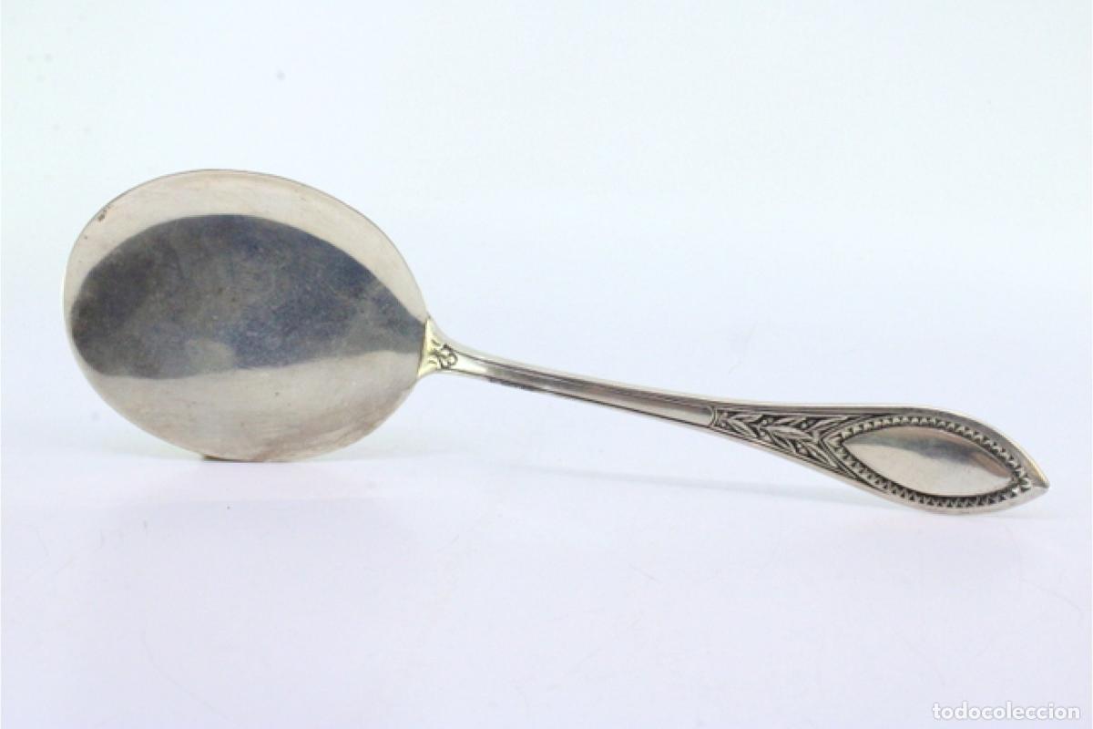 Antig&uuml;edades: Cuchara de helado de plata - Foto 4