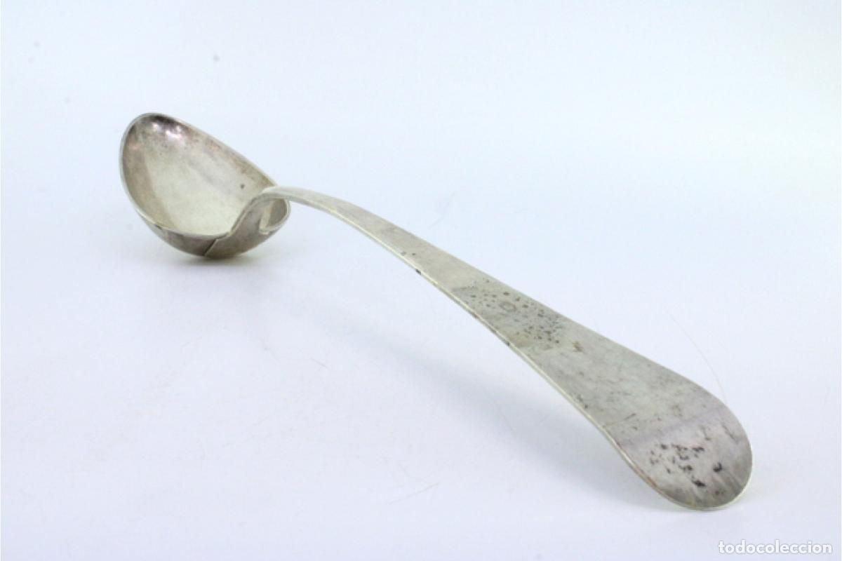 Antig&uuml;edades: Cuchara de plata para servir arroz - Foto 3