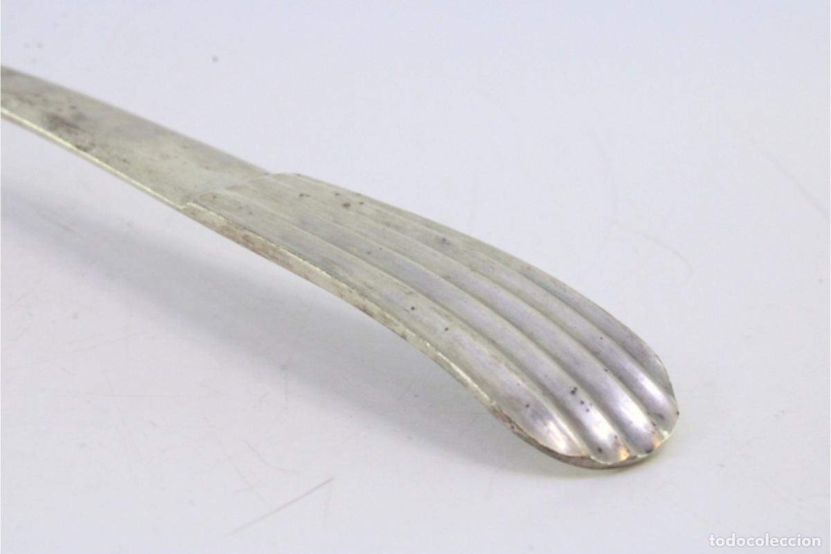 Antig&uuml;edades: Cuchara de plata para servir arroz - Foto 5