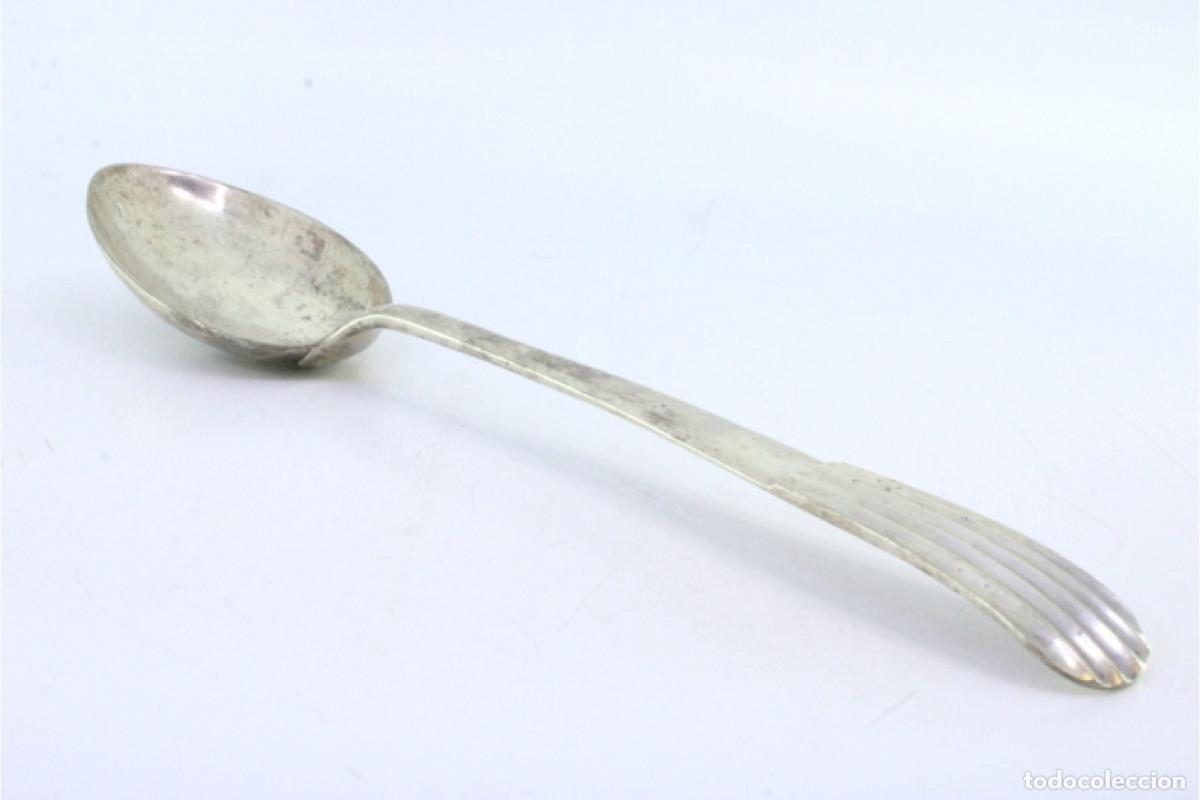Antig&uuml;edades: Cuchara de plata para servir arroz - Foto 6