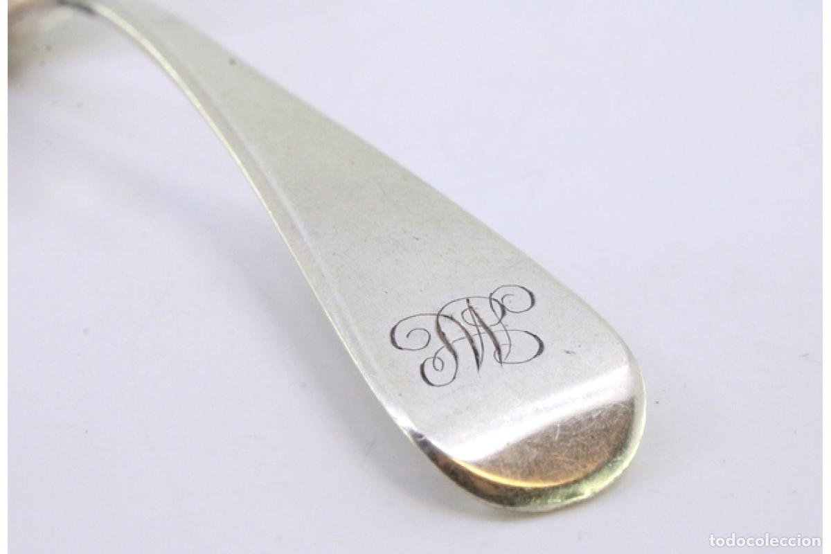 Antig&uuml;edades: Cuchara de plata para salsa - Jorge III - Foto 2