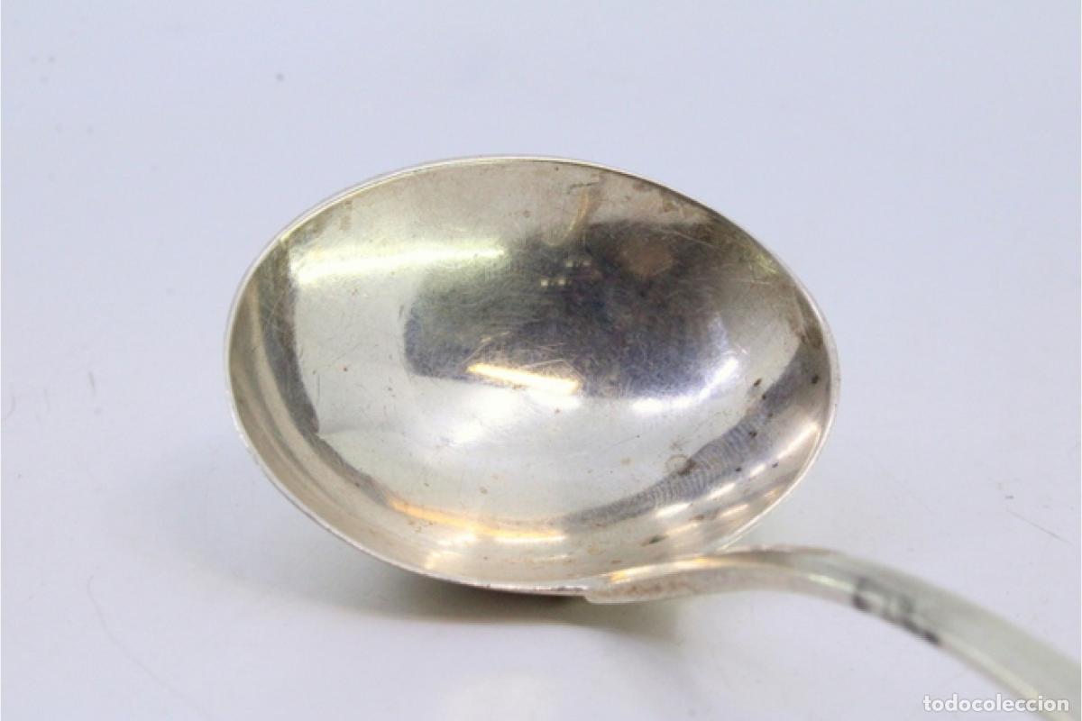 Antig&uuml;edades: Cuchara de plata para salsa - Jorge III - Foto 4