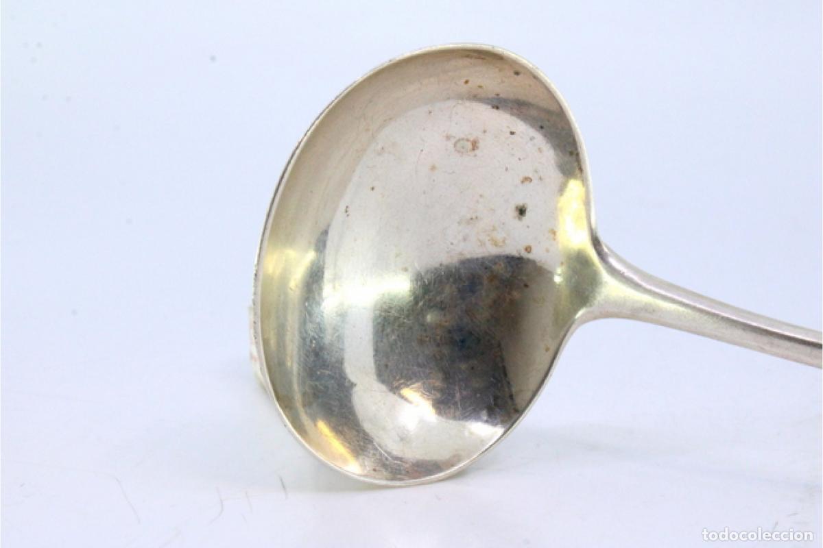 Antig&uuml;edades: Cuchara de plata para salsa - Jorge III - Foto 5